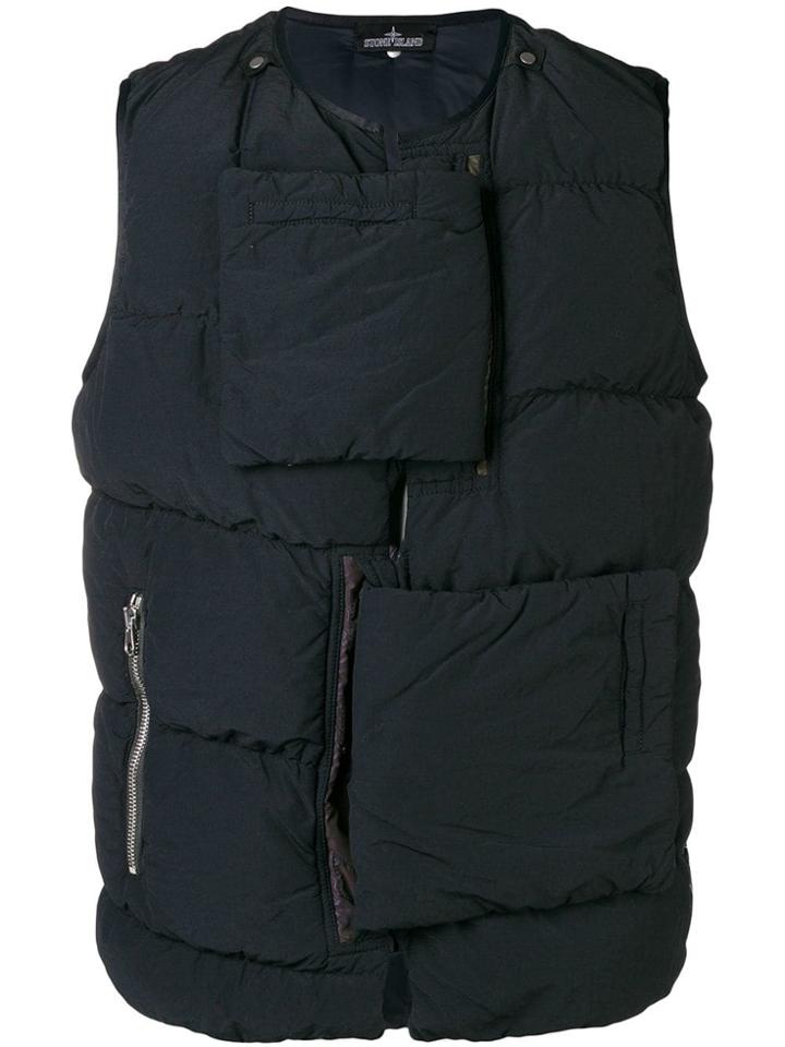 Stone Island Shadow Project Padded Gilet - Black