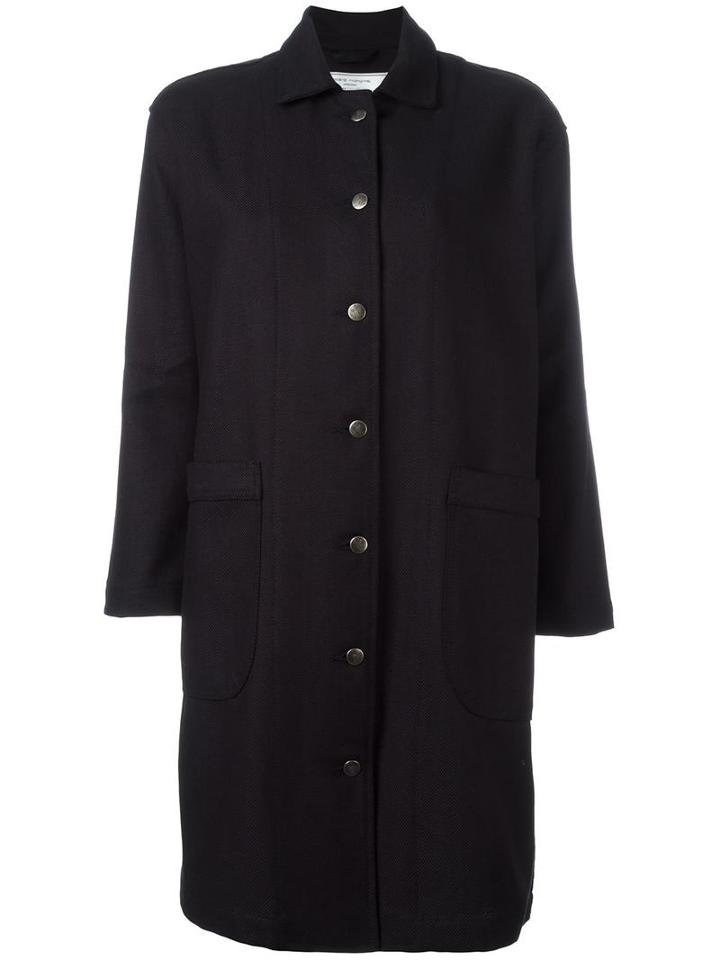 Société Anonyme 'jap Trench' Overcoat, Women's, Size: Medium, Blue, Cotton