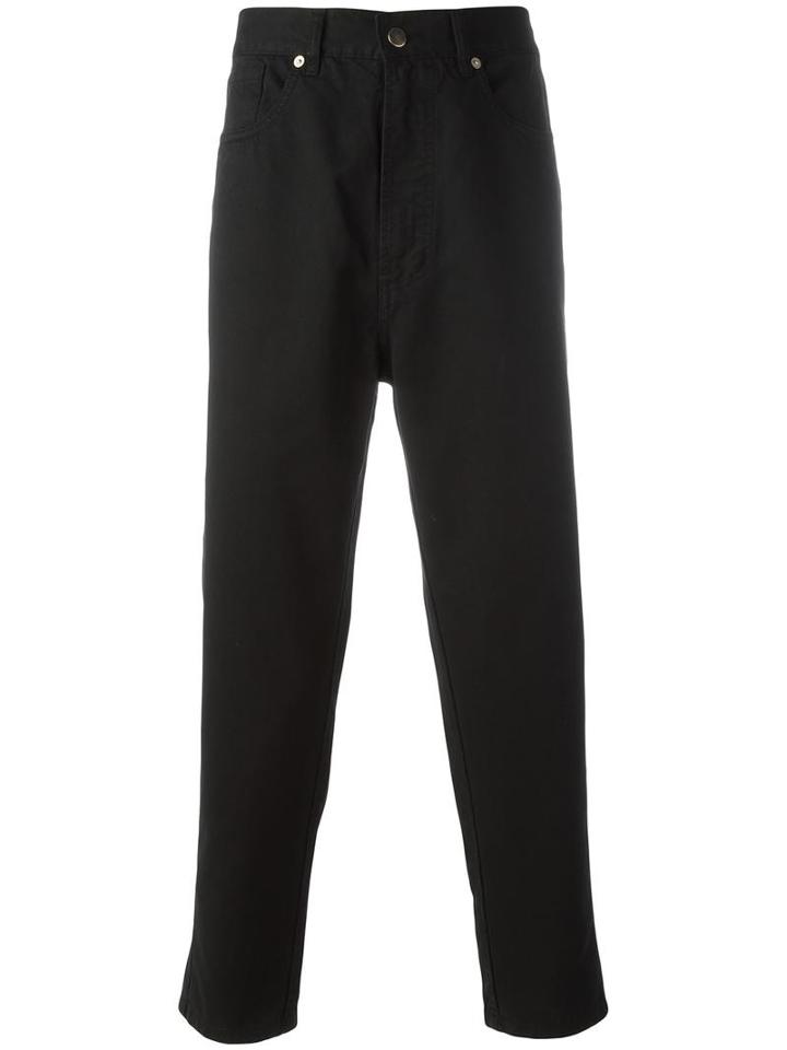 Société Anonyme 'deep Chino' Trousers, Men's, Size: 48, Black, Cotton