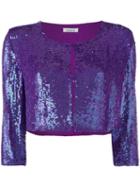 P.a.r.o.s.h. - Sequin Fitted Top - Women - Viscose/pvc - M, Pink/purple, Viscose/pvc