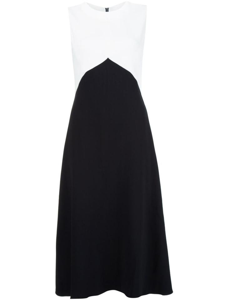 Narciso Rodriguez Colour Block Dress, Women's, Size: 46, Black, Viscose/spandex/elastane