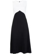 Narciso Rodriguez Colour Block Dress, Women's, Size: 46, Black, Viscose/spandex/elastane