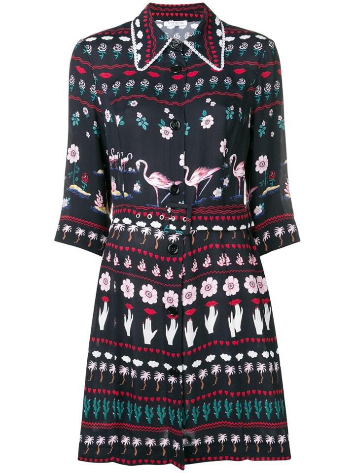 Vivetta Printed Dress - Black