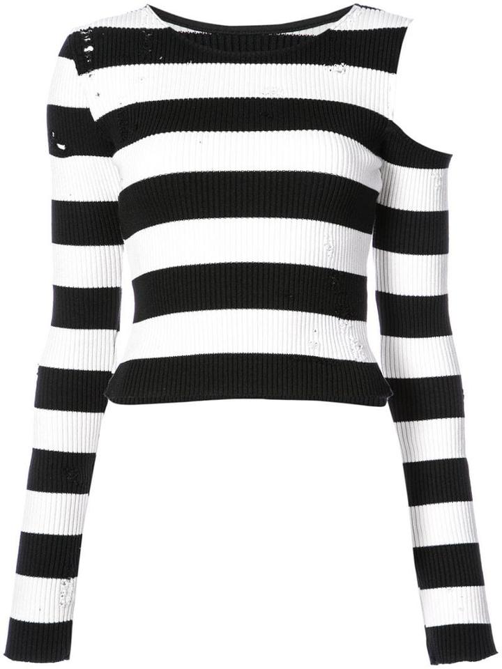 Amiri Shoulderless Striped Top - 117blw