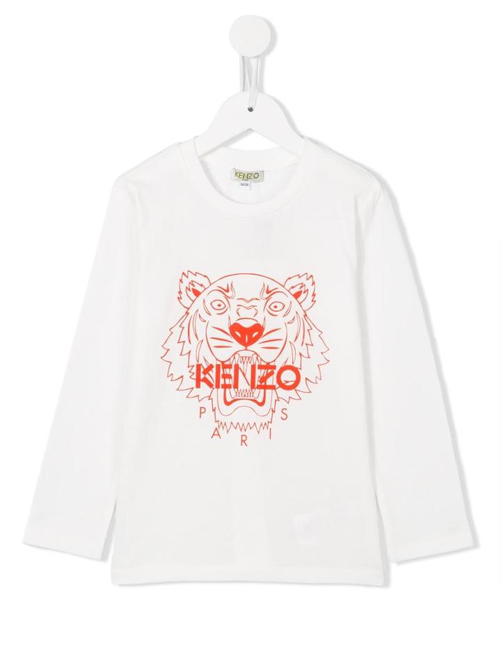 Kenzo Kids 'tiger' T-shirt, Boy's, Size: 8 Yrs, White
