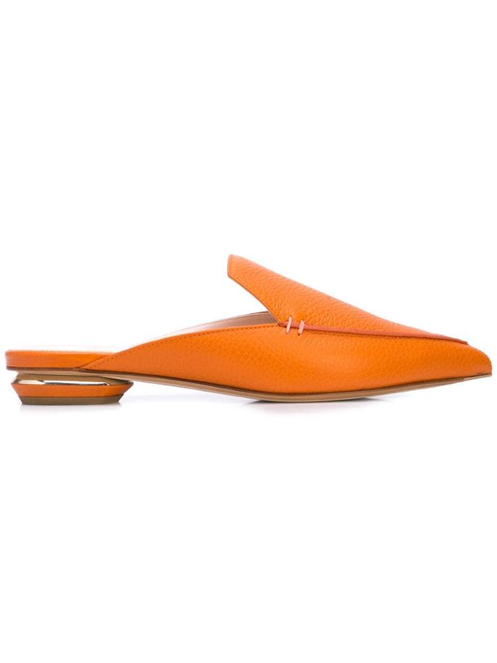 Nicholas Kirkwood Beya Flat Mules - Orange