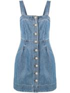 Michael Michael Kors Denim Pinafore Dress - Blue