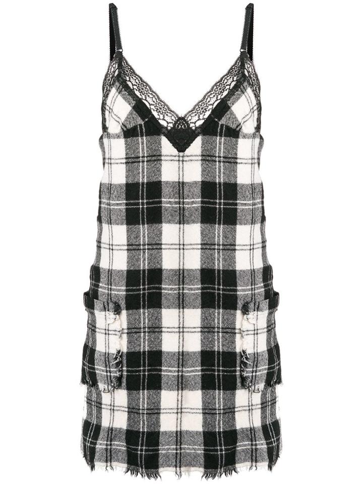 Junya Watanabe Comme Des Garçons Vintage Distressed Plaid Dress -