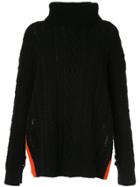 Onefifteen Cable-knit Roll Neck Jumper - Black