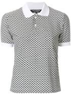 Junya Watanabe Comme Des Garçons Patterned Polo Shirt - Black