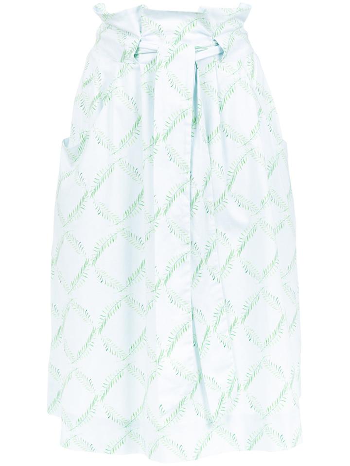 Isolda Marigold Midi Skirt - Blue