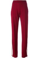 Aviù Side Stripe Track Pants, Women's, Size: 42, Red, Polyester/spandex/elastane