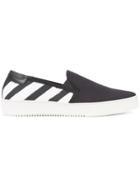 Off-white Striped Trim Trainers - Black
