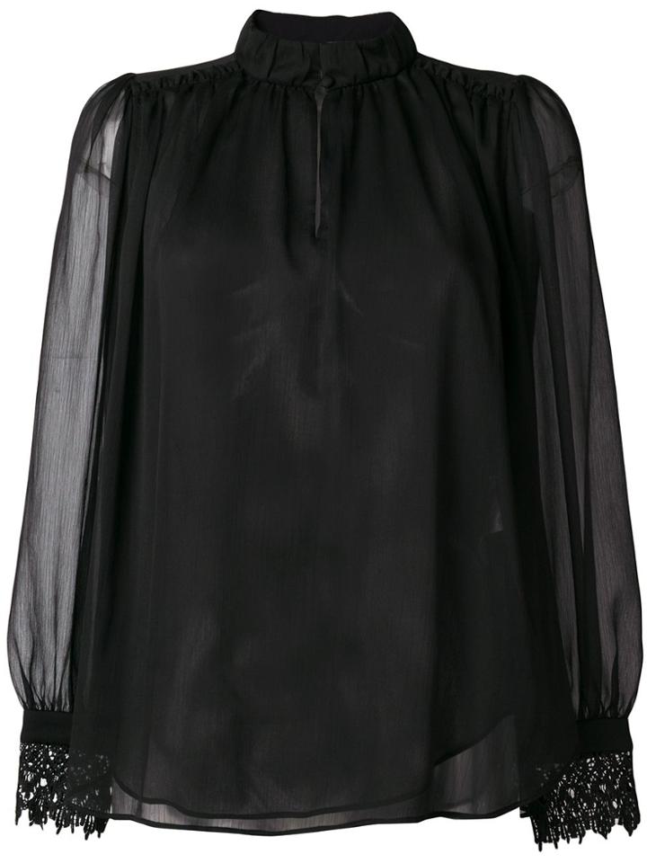 Steffen Schraut High Neck Blouse - Black