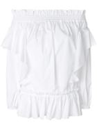 Alexander Mcqueen Ruffle Detail Blouse - White
