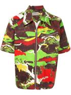 Necessity Sense Short-sleeve Zipped Jacket - Multicolour