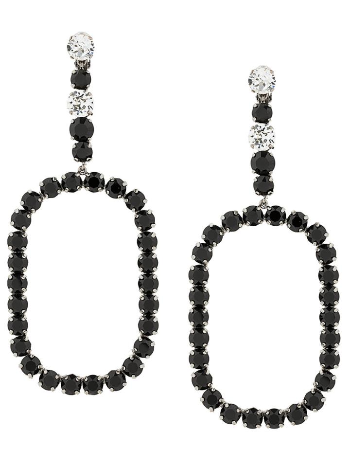 Saint Laurent Smoking Earrings - Black