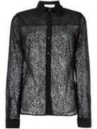 See By Chloé Leopard Effect Sheer Shirt