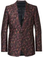 Gieves & Hawkes Floral Print Blazer - Blue