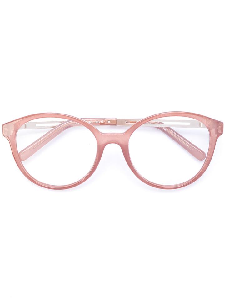 Chloé - Acetate Round Glasses - Women - Acetate/metal - 53, Nude/neutrals, Acetate/metal