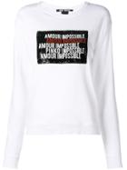 Pinko Amour Impossible Sweatshirt - White