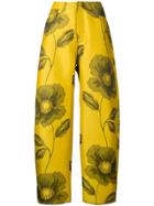 Marques'almeida Floral Printed Trousers - Yellow & Orange