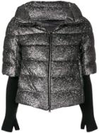 Herno Short-sleeved Quilted Gilet - Metallic