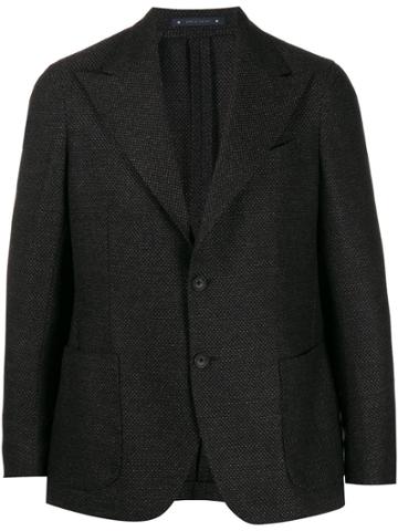 Bagnoli Sartoria Napoli Patch Pocket Blazer - Brown