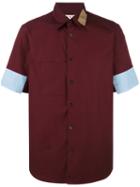 Marni Colour Block Shirt, Men's, Size: 52, Red, Cotton
