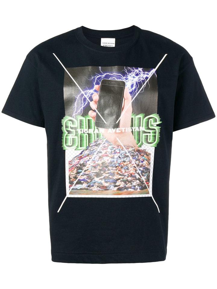 Tigran Avetysian Logo Print T-shirt - Black