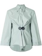 Mm6 Maison Margiela Gathered Shirt - Green