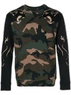 Valentino - Camouflage Panther Sweatshirt - Men - Cotton/polyamide - L, Green, Cotton/polyamide