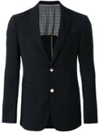 Z Zegna Woven Jacquard Blazer, Men's, Size: 50, Blue, Cotton/cupro/wool