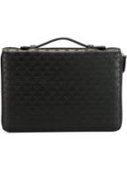 Emporio Armani Zip Around Monogram Clutch - Black