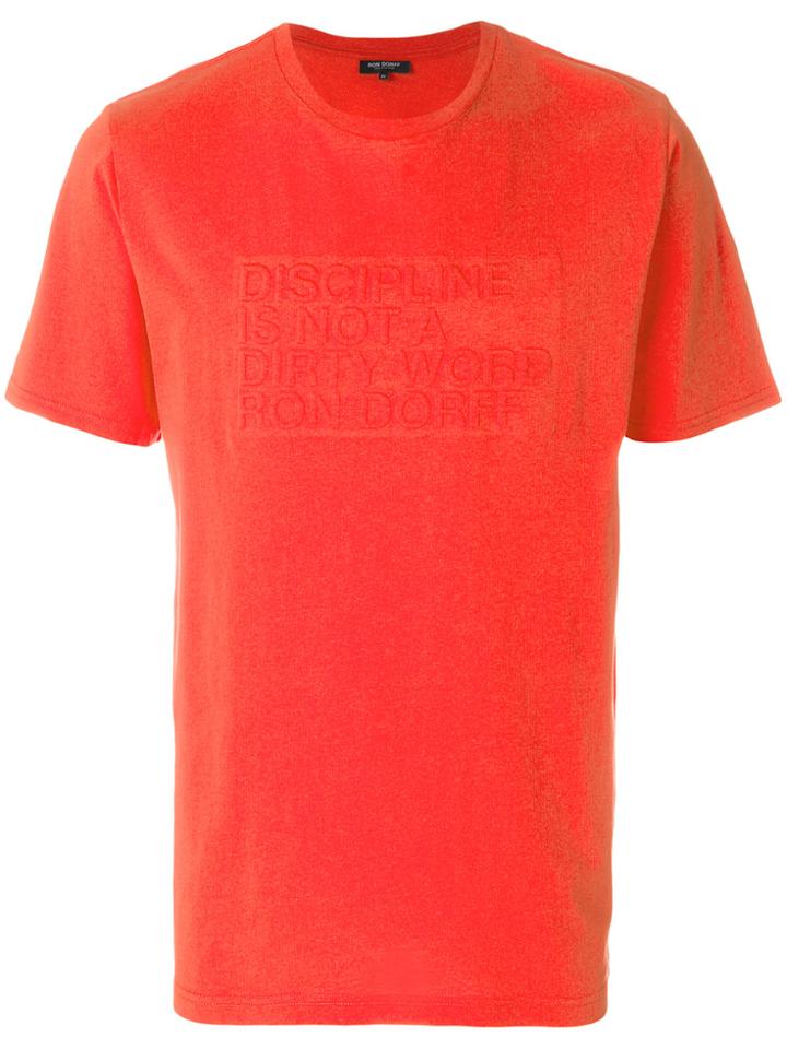 Ron Dorff Discipline Embossed T-shirt - Red