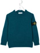 Stone Island Kids Crew Neck Jumper, Boy's, Size: 6 Yrs, Blue