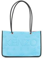 Kenzo Kenzo Embossed Boxy Tote - Blue