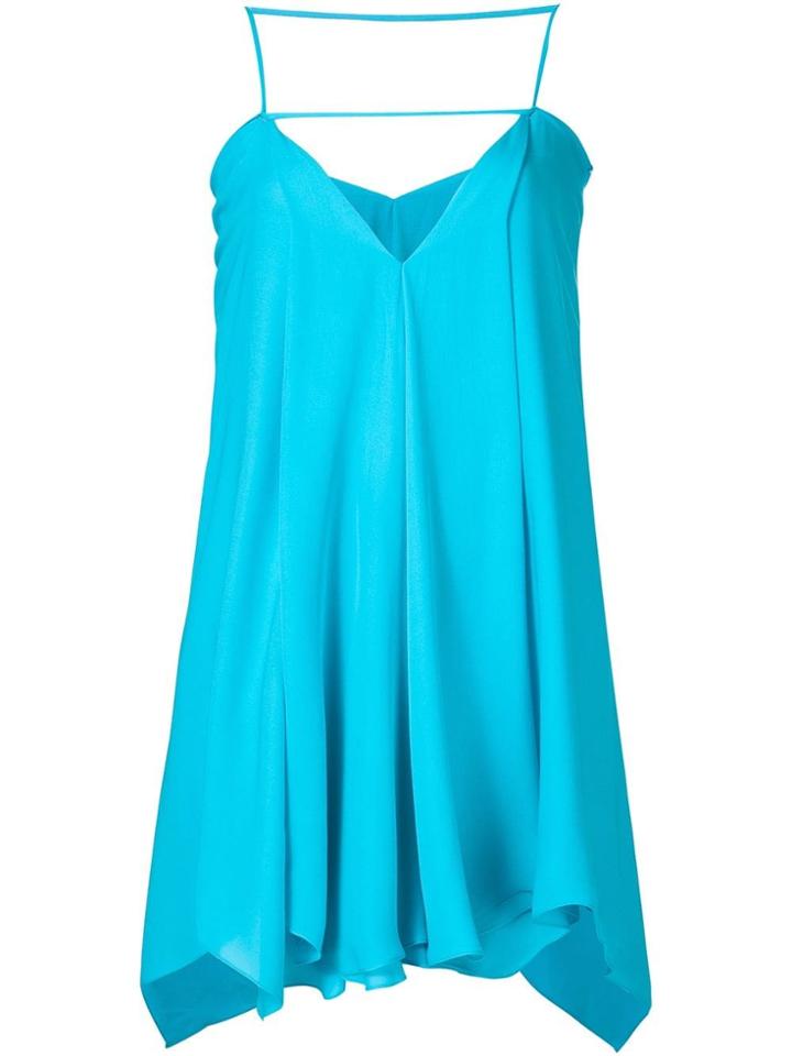 Plein Sud Long Asymmetric Hem Top - Blue