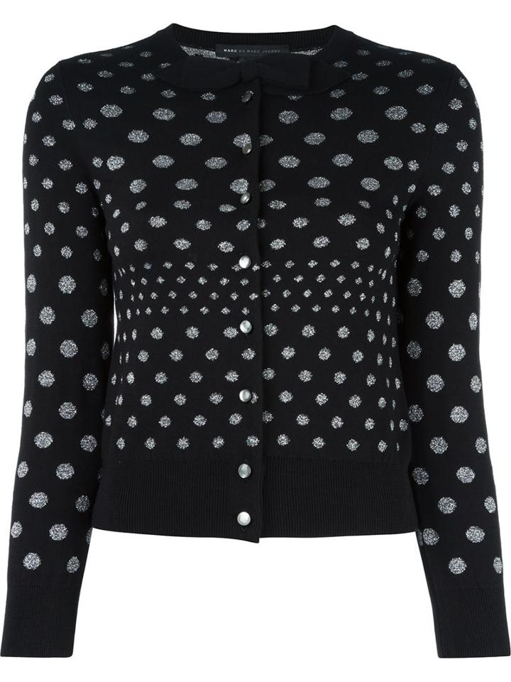 Marc By Marc Jacobs Metallic Polka Dot Cardigan