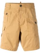 Dsquared2 Cargo Shorts, Men's, Size: 56, Yellow/orange, Cotton