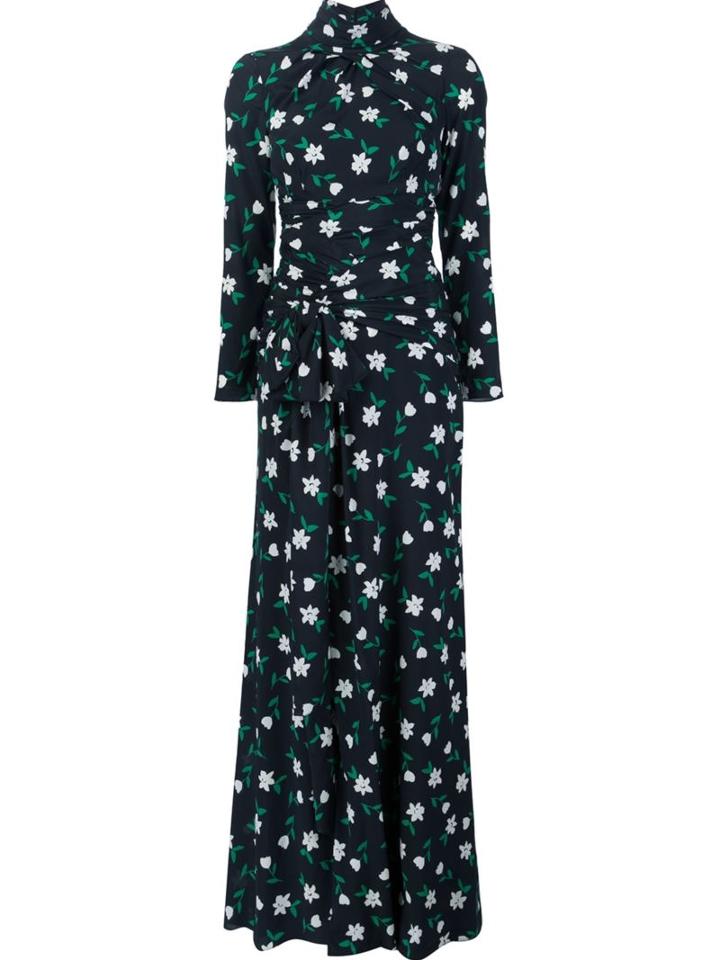 Carolina Herrera Open Back Maxi Dress