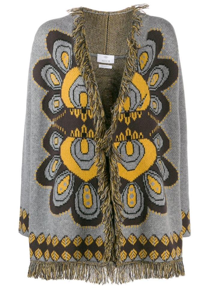 Allude Fringed Cardigan - Brown