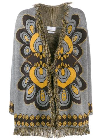 Allude Fringed Cardigan - Brown