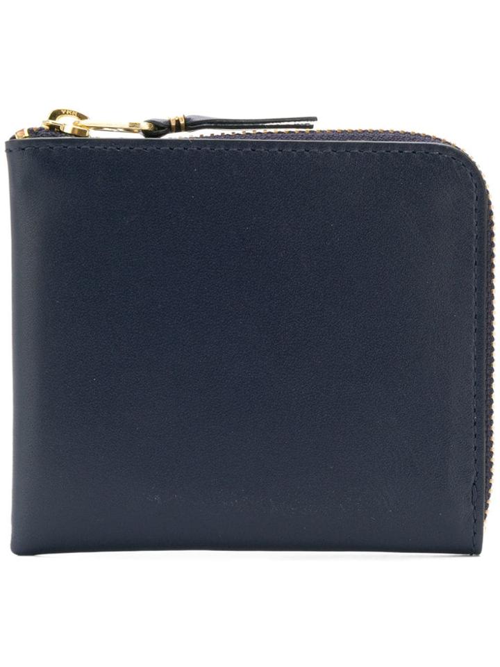 Comme Des Garçons Homme Compact Zipped Wallet - Blue