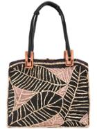 Jamin Puech Platanera Tote, Women's, Brown, Raffia/leather
