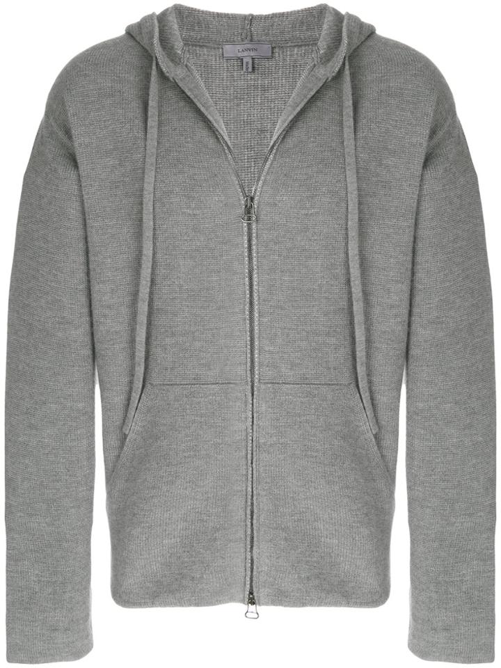 Lanvin Hooded Zip Jacket - Grey