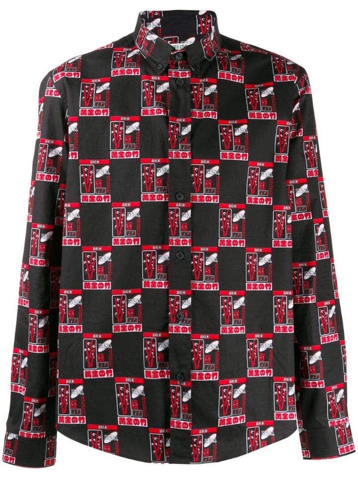 Kenzo Rice Bags Casual Shirt - Black