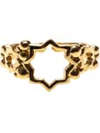 Leivankash Cut Out Star Open Ring, Women's, Metallic, Brass
