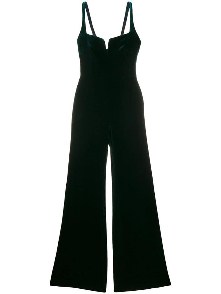 Galvan Velvet Eclipse Jumpsuit - Green