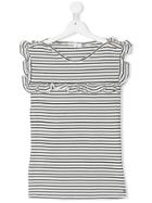 Chloé Kids Teen Nautical Bib T-shirt - White